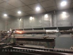 上復(fù)卷機(jī)軸采用超音速熱噴涂碳化鎢