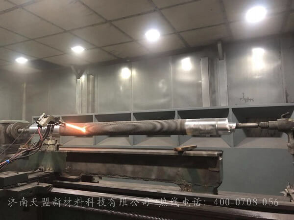 上復卷機軸采用超音速熱噴涂碳化鎢